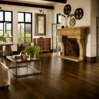 Armstrong Artesian Hand Tooled Hickory Engineered Hardwood Artesian Harvest